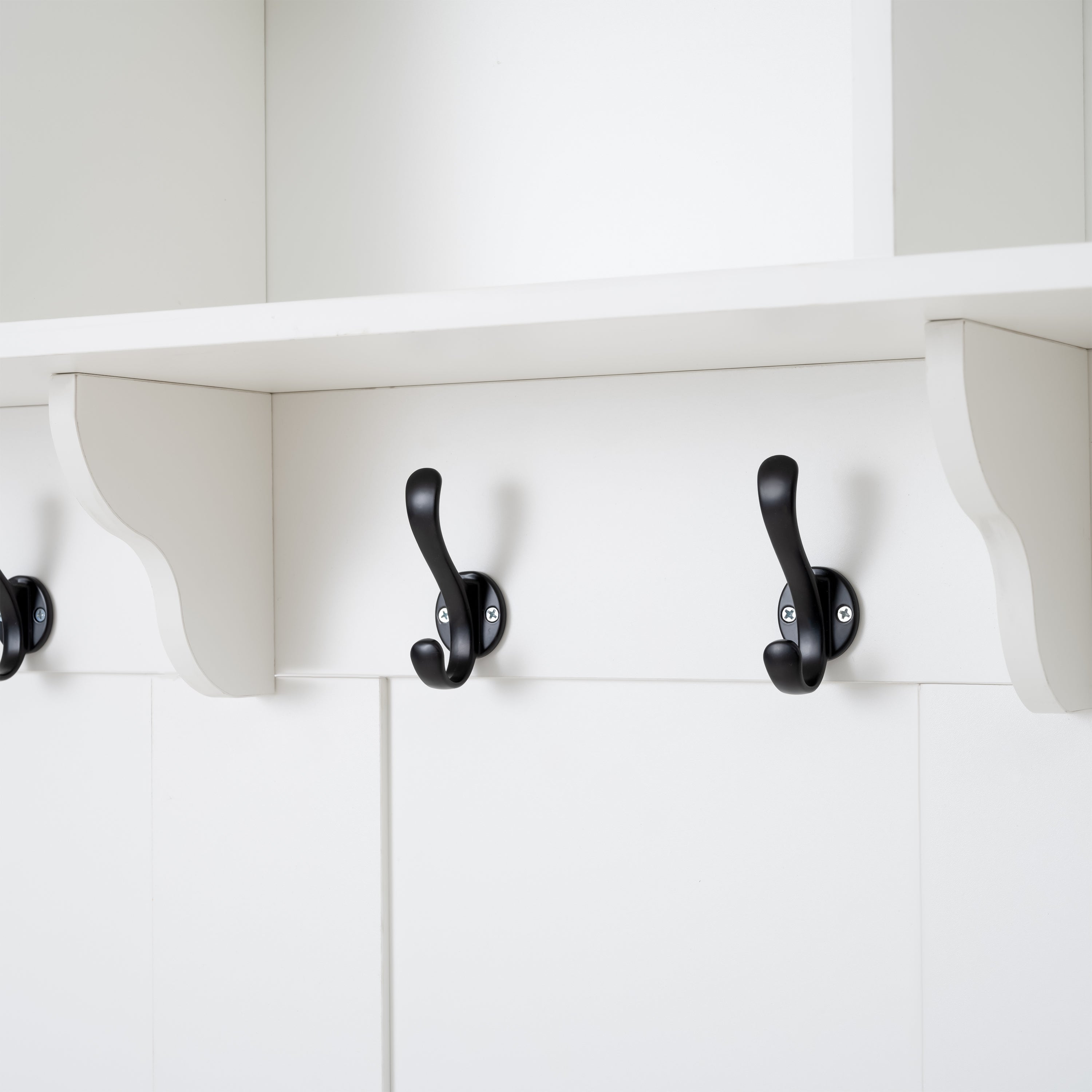 Two meters three cabinets and three storage clothes rack,Warm white