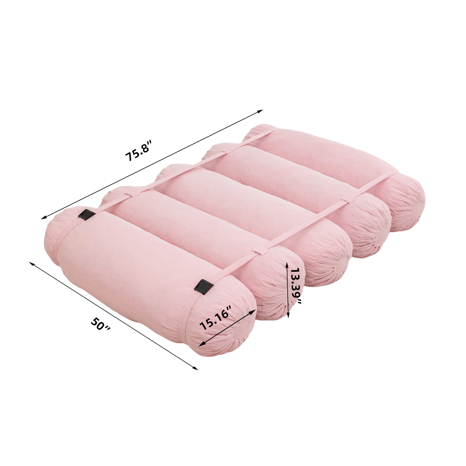 Adjustable Floor Sofa, Corduroy Lazy Sofa with Adjustable Straps for Versatile Configurations, Multi-Person Leisure Chair, Suitable for Living Room, Bedroom and More